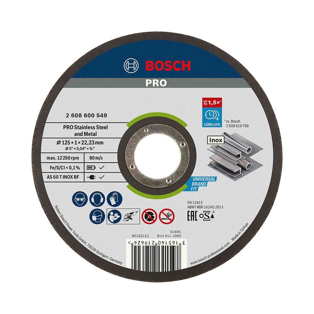 Bosch Trennscheibe 125x1,0 mm INOX gerade