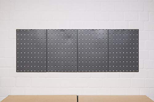 Lochblech Metall mit Eurolochung, 40 x 60 cm (4x)