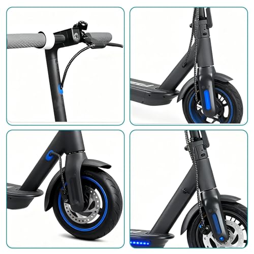 Flexible 120 cm TPU kabelspirale für E-Scooter, Perfekt für Xiaomi 1s/M365/Pro Ninebot Scoote, Anpassbare e Scooter kabelschutz in Schwarz (E-Scooter Zubehör)