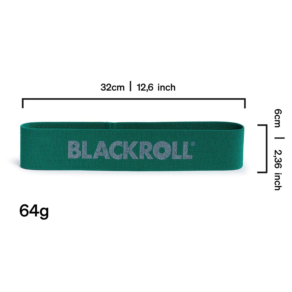 BLACKROLL® Loop Band (32 cm), Fitnessband für funktionales Training, hautfreundliches Widerstandsband, Trainingsband für zu Hause, Büro oder Park, Verschiedene Widerstandsstärken, Made in Germany