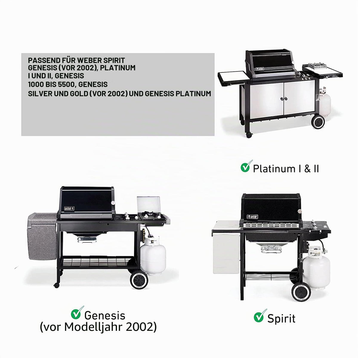 onlyfire Piezo Zünder Kit Ersatzteil für Weber 7509, Spirit Genesis