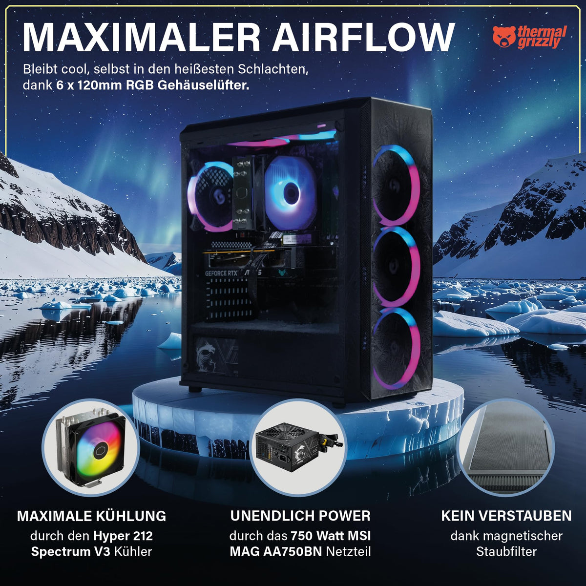 Greed® MK2 - Gaming PC - AMD Ryzen 7 5700X & AMD Radeon RX 9060XT (8GB)