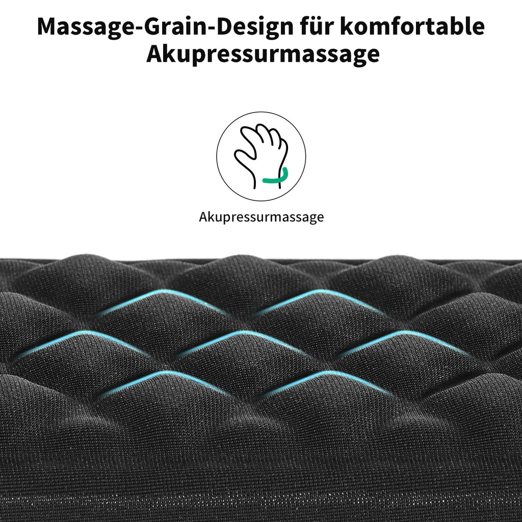 EooCoo Mousepad mit Handauflage, Mauspad XXL & Massage-Noppen, Schwarz