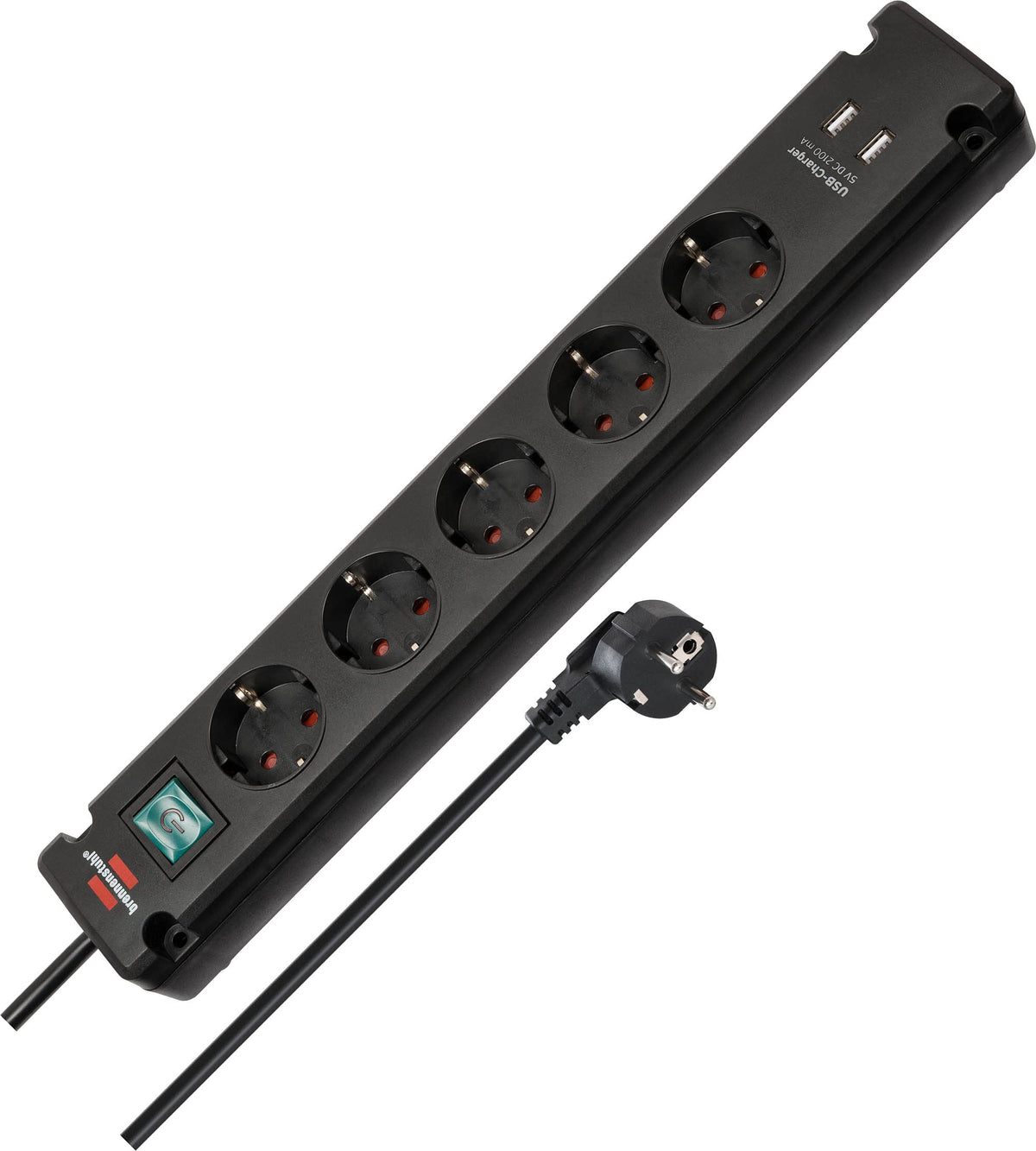 Brennenstuhl Bremounta Steckdosenleiste 5-Fach mit USB-Ladefunktion