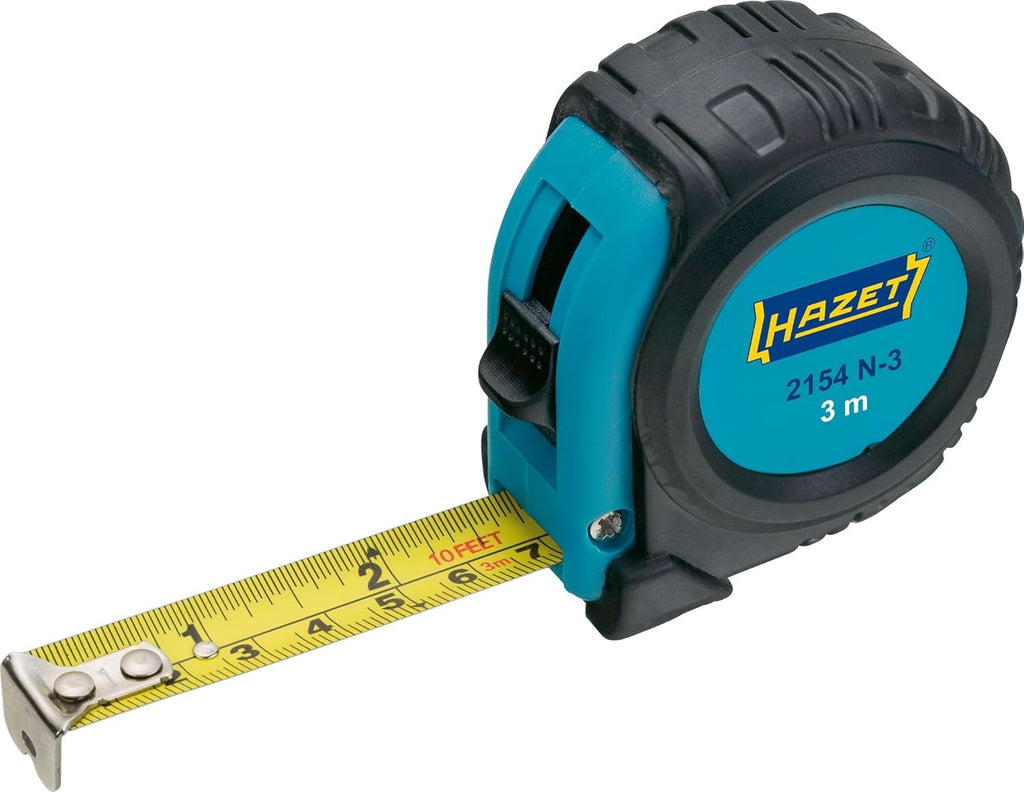 HAZET Rollbandmaß 2154N-3, Euro-Normklasse II, Länge 3000 mm, Breite 16 mm