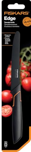 Fiskars Tomatenmesser, Modernes Design, Gezahnte Klinge, Gesamtlänge: 25 cm