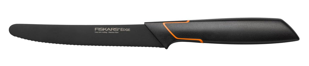 Fiskars Tomatenmesser, Modernes Design, Gezahnte Klinge, Gesamtlänge: 25 cm