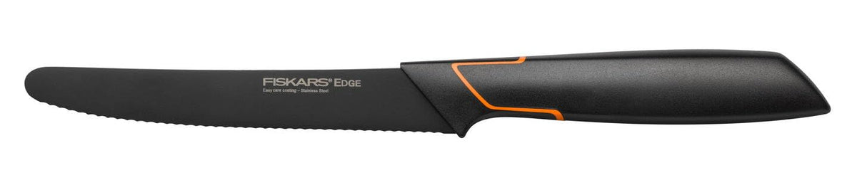 Fiskars Tomatenmesser, Modernes Design, Gezahnte Klinge, Gesamtlänge: 25 cm
