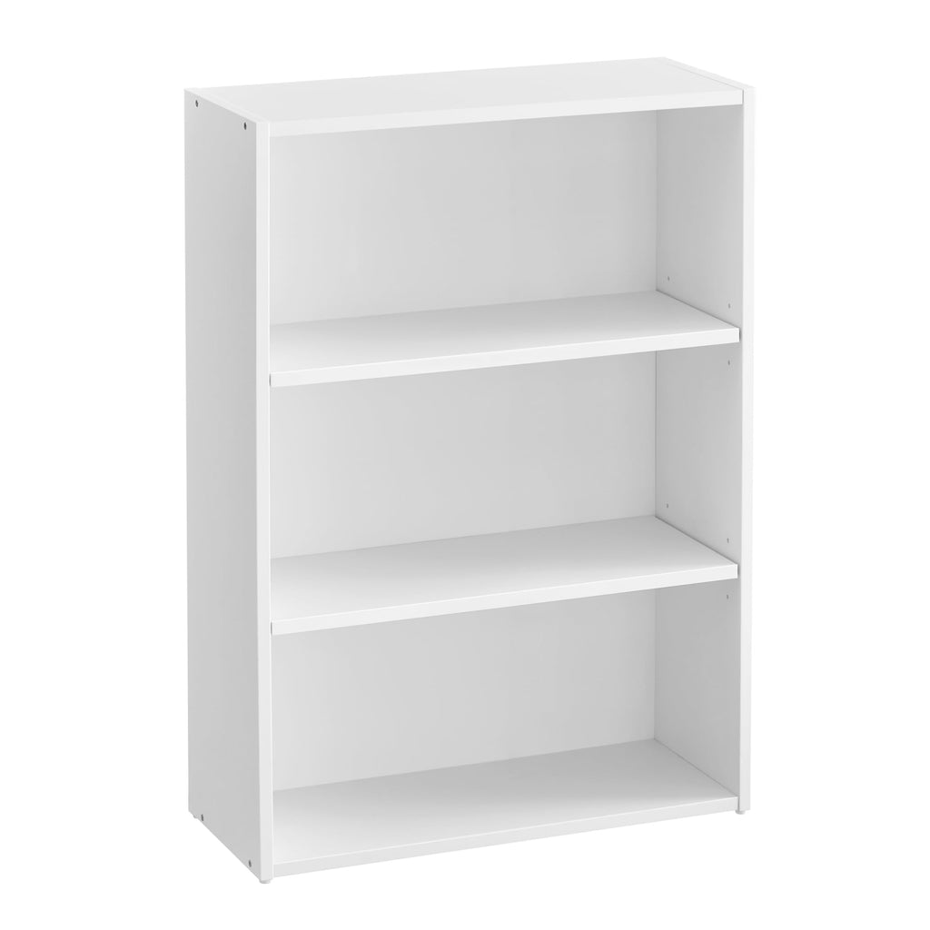 VASAGLE Custos Kollektion - Bücherregal 3 Ebenen, Standregal, Aufbewahrungsregal, verstellbare Einlegeböden, für Wohnzimmer, Homeoffice, Schlafzimmer, wolkenweiß LBC163T14