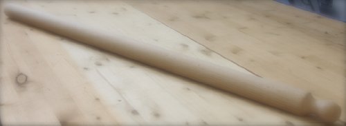 Panetta Casalinghi Nudelholz mit einem Griff, Holz, Beige, 4,5 x 100 cm