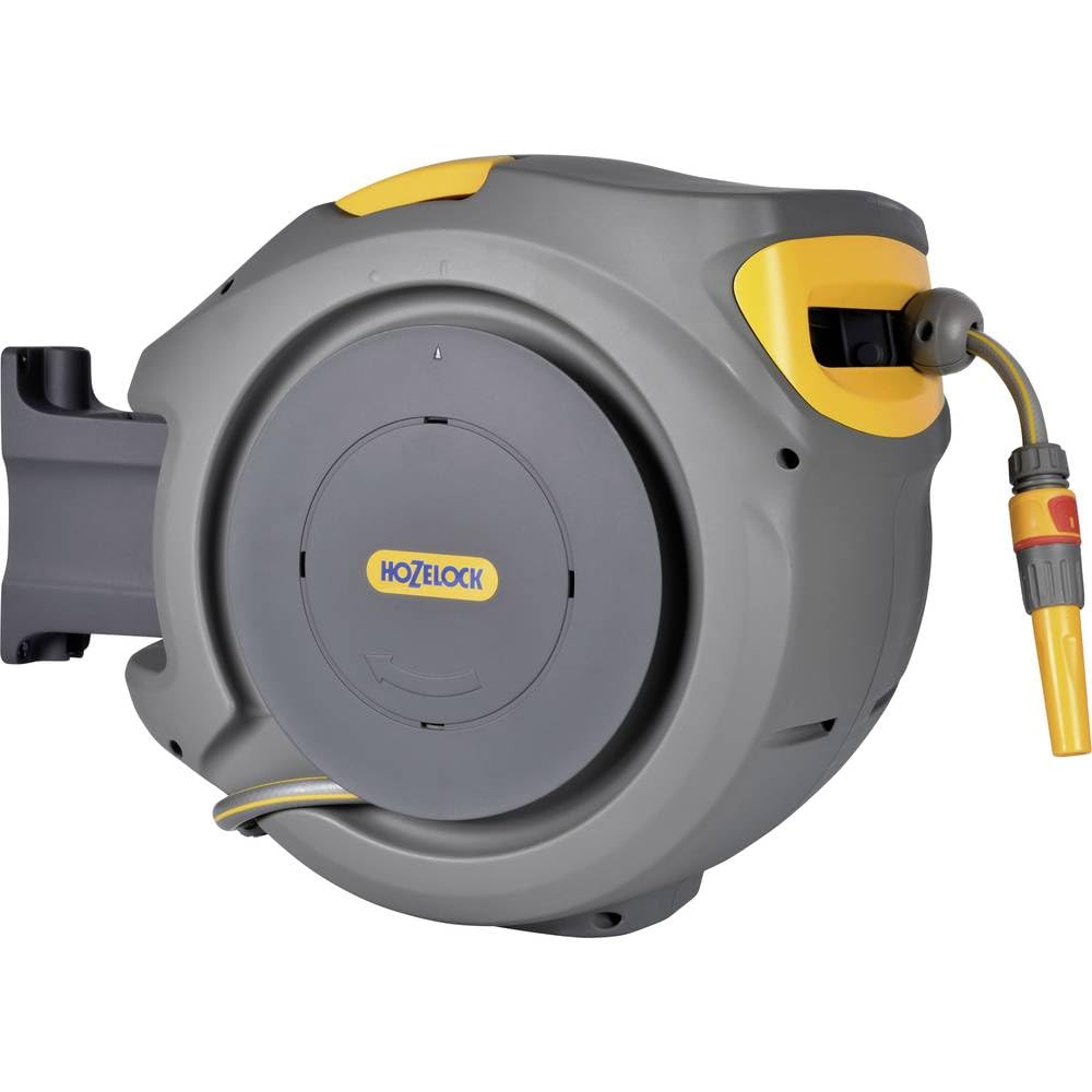 HOZELOCK - Wandschlauchbox Auto Reel 30 M: Automatische Aufrollung. Einfache Installation. Inkl. Schlauchspritze, Anschlüsse, 30 m Hozelock-Schlauch und Befestigung - 5 Jahre Garantie* [2403 0000]