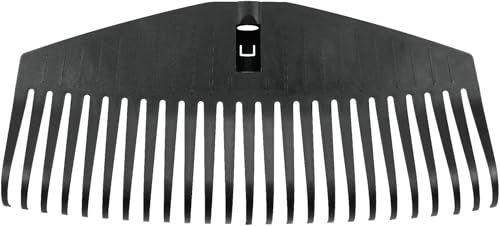 Solid Leaf Rake L Head Black