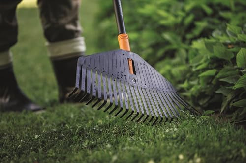 Solid Leaf Rake L Head Black