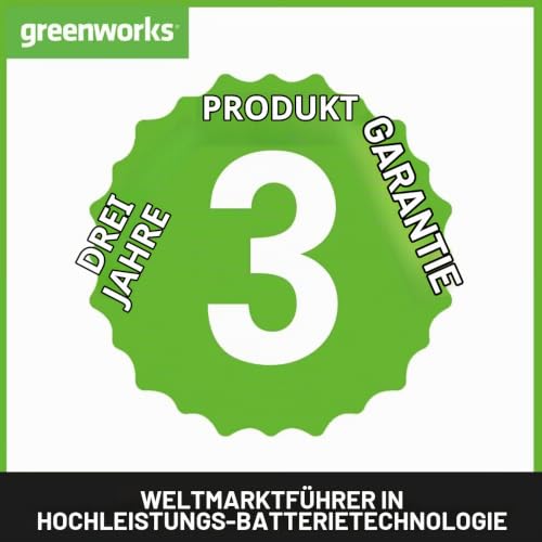 Greenworks 40V Akku Rasenlüfter , 3600 U/min, 36 cm Arbeitsbreite, 30 L Auffangbehälter OHNE Akku & Ladegerät, 3 Jahre Garantie G40DT35