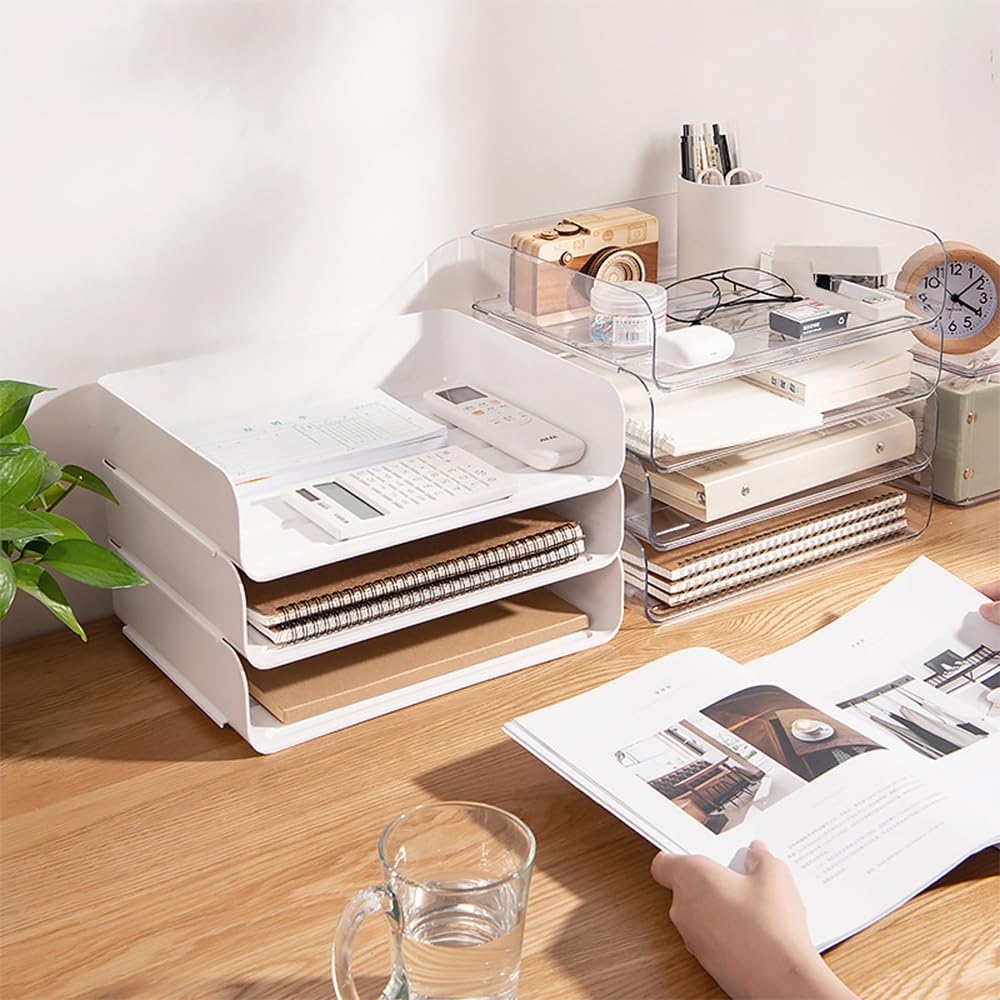 4-stufige stapelbare A4-Aktenablage, Briefablagen-Organizer