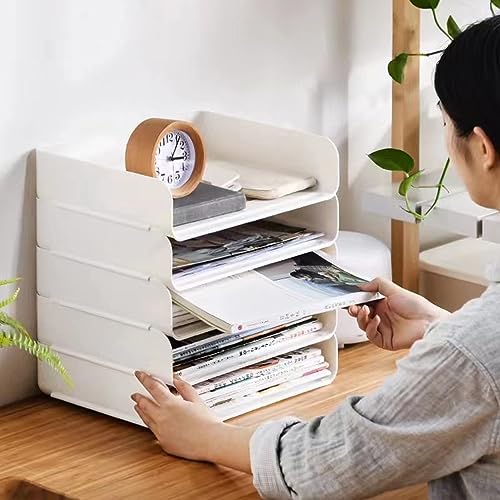 4-stufige stapelbare A4-Aktenablage, Briefablagen-Organizer