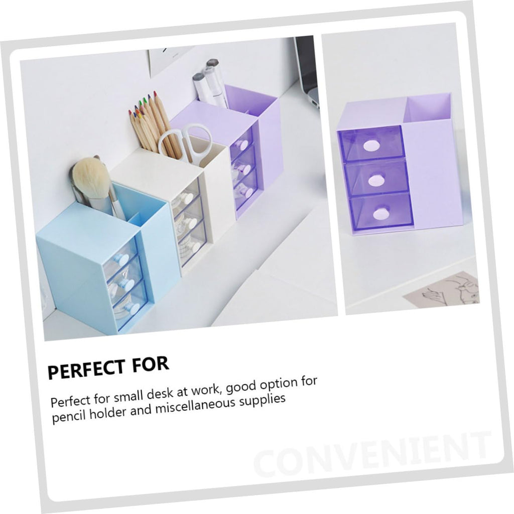 Büroaccessoire Aufbewahrungsbox aus Ps Violett für Schreibtisch