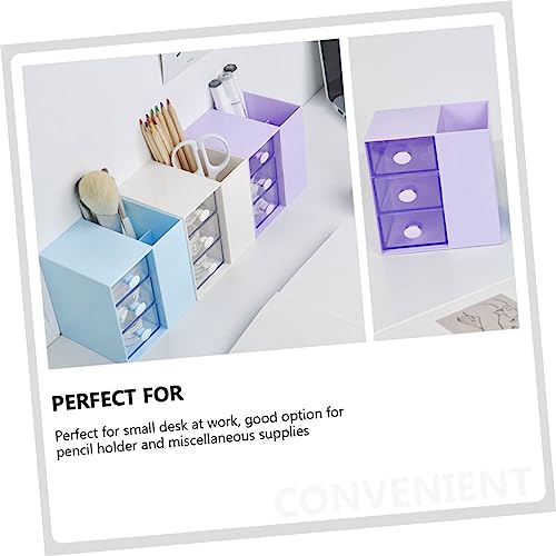 Büroaccessoire Aufbewahrungsbox aus Ps Violett für Schreibtisch
