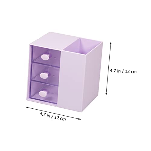 Büroaccessoire Aufbewahrungsbox aus Ps Violett für Schreibtisch