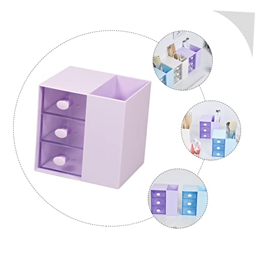 Büroaccessoire Aufbewahrungsbox aus Ps Violett für Schreibtisch