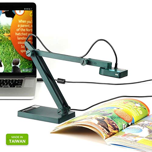 IPEVO V4K Ultra High Definition 8MP USB-Dokumentenkamera - Mac OS, Windows, Chromebook, Zoom, Microsoft Teams, OBS für Live-Demo, Webkonferenzen, Fernunterricht