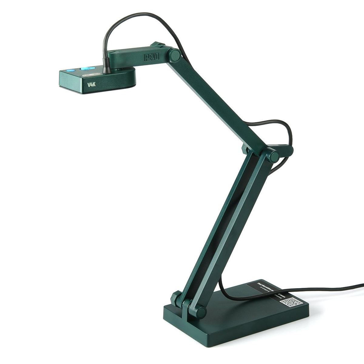 IPEVO V4K Ultra High Definition 8MP USB-Dokumentenkamera - Mac OS, Windows, Chromebook, Zoom, Microsoft Teams, OBS für Live-Demo, Webkonferenzen, Fernunterricht