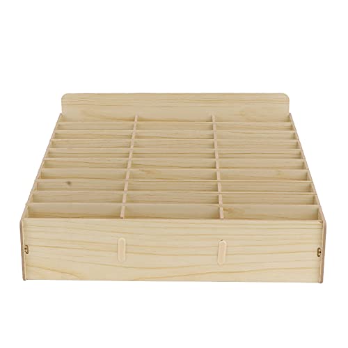 30 Gitter Handygarage Schule, Handy Hotel Aufbewahrungsbox Holz, Multi-Grid-Aufbewahrungsbox FüR Mobiltelefone, Klassenzimmer, BüRo, Schule (Wood color, 30 Grid)