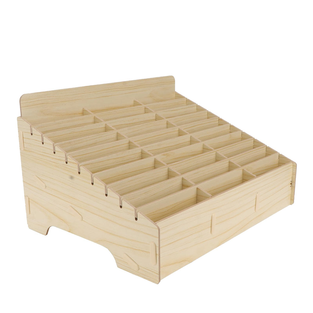 30 Gitter Handygarage Schule, Handy Hotel Aufbewahrungsbox Holz, Multi-Grid-Aufbewahrungsbox FüR Mobiltelefone, Klassenzimmer, BüRo, Schule (Wood color, 30 Grid)