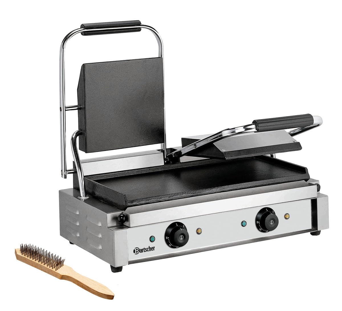 Elektro-Doppel-Kontaktgrill, Grillplatten glatt - A150672
