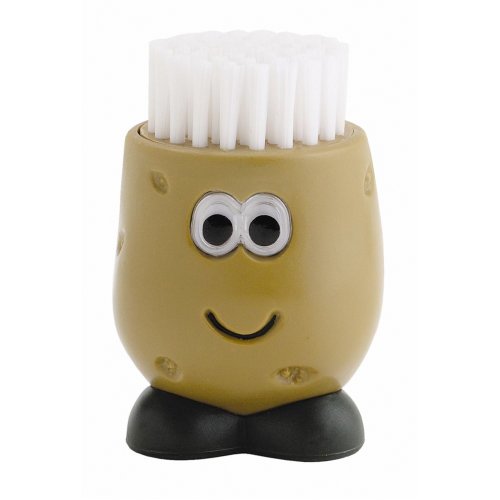 Joie 63001 Kartoffelbürste Mr. Potato rund, Kunststoff, braun, 5 x 5 x 7 cm