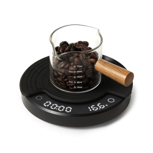 OutIn Claro Tragbare Kaffeewaage mit Timer, 2 kg/0,1 g