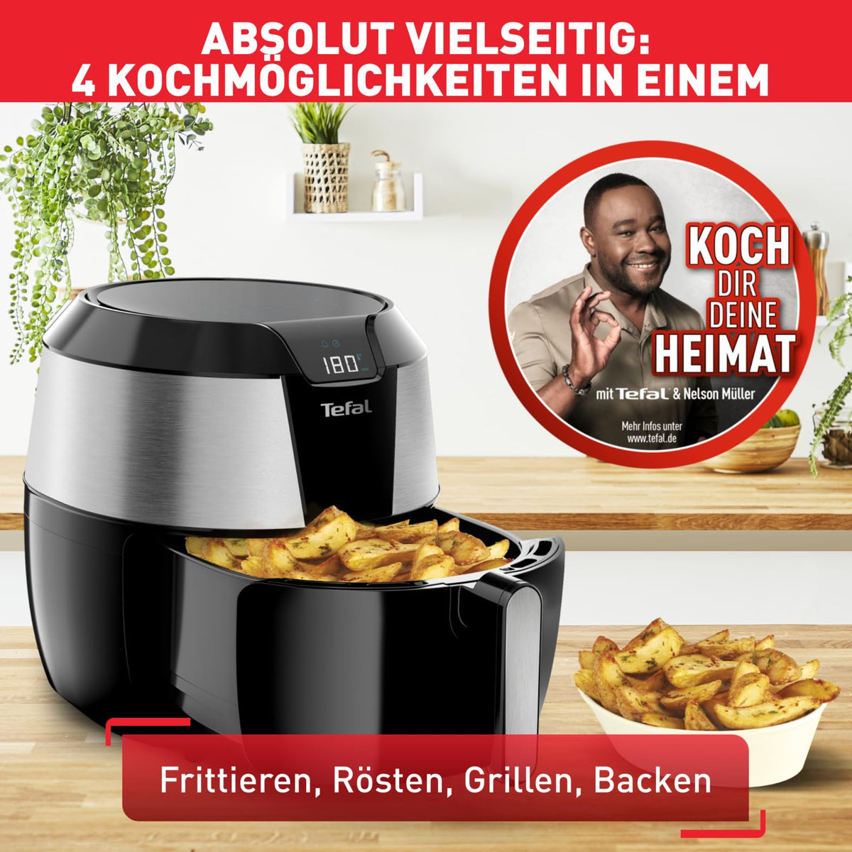Tefal Easy Fry XXL Airfryer 5,6L, EY701