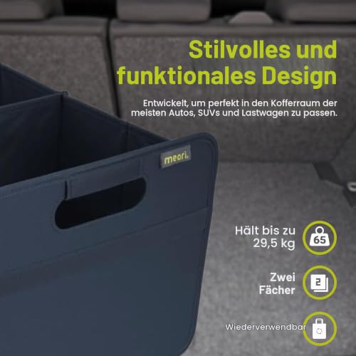 meori Faltbox Classic für Marine Blau Car, Größe L