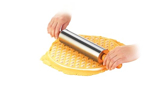 Tescoma DELICIA Gitterstanze rund 30 cm für Teigdekoration aus Kunststoff zum Ausstanzen von Gittern für Obstkuchen Torten und Blätterteig geeignet für süße und herzhafte Rezepte