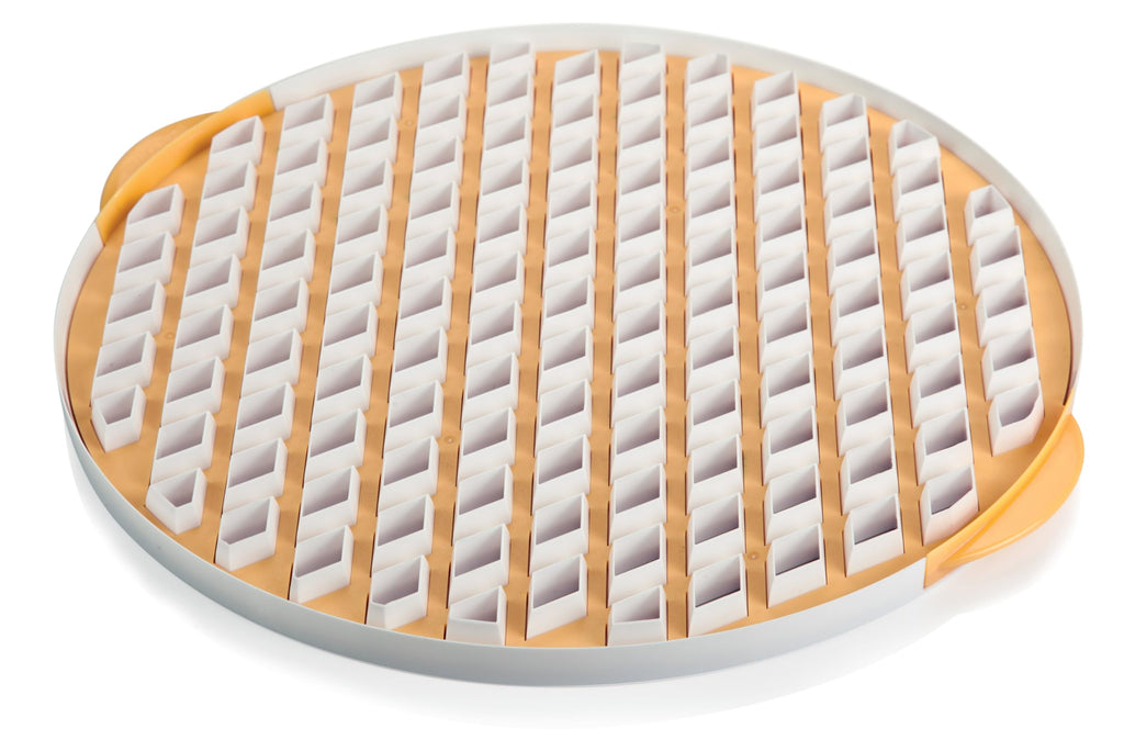 Tescoma DELICIA Gitterstanze rund 30 cm für Teigdekoration aus Kunststoff zum Ausstanzen von Gittern für Obstkuchen Torten und Blätterteig geeignet für süße und herzhafte Rezepte