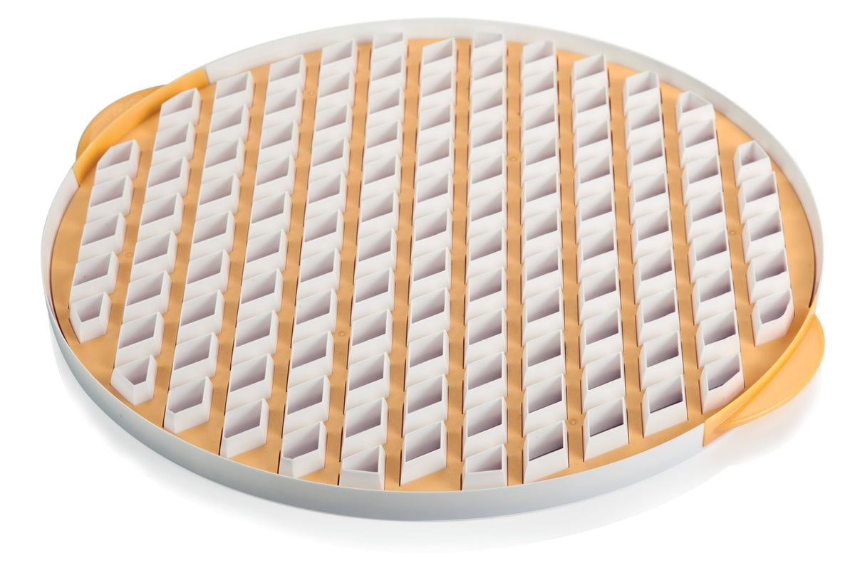 Tescoma DELICIA Gitterstanze rund 30 cm für Teigdekoration aus Kunststoff zum Ausstanzen von Gittern für Obstkuchen Torten und Blätterteig geeignet für süße und herzhafte Rezepte
