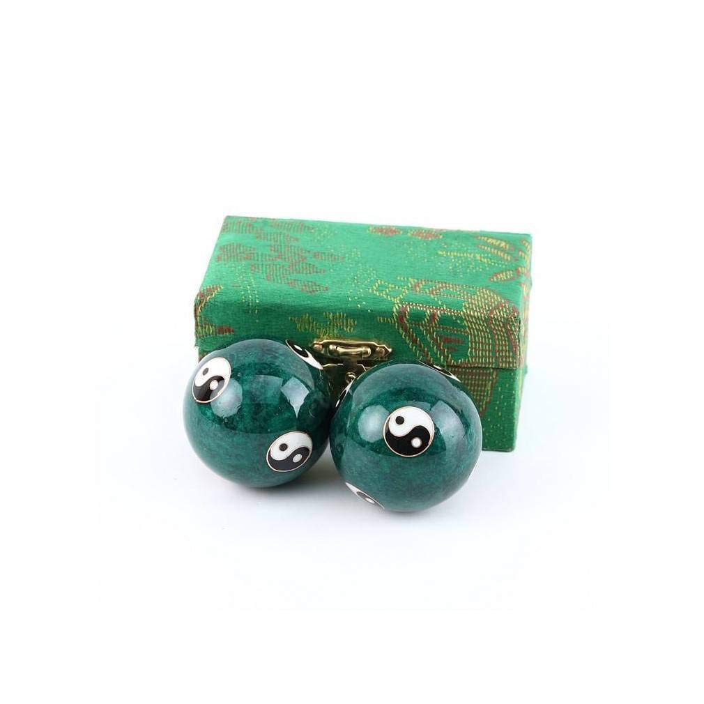 Lachineuse– Qi-Gong-Set Yin-Yang-Chinesische Anti-Stress-Kugeln–Ø 45 mm