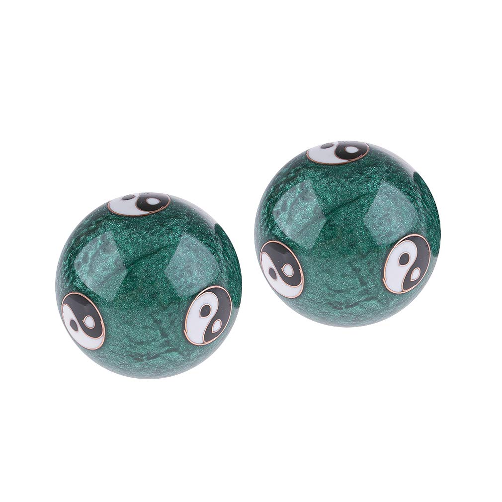 Lachineuse– Qi-Gong-Set Yin-Yang-Chinesische Anti-Stress-Kugeln–Ø 45 mm