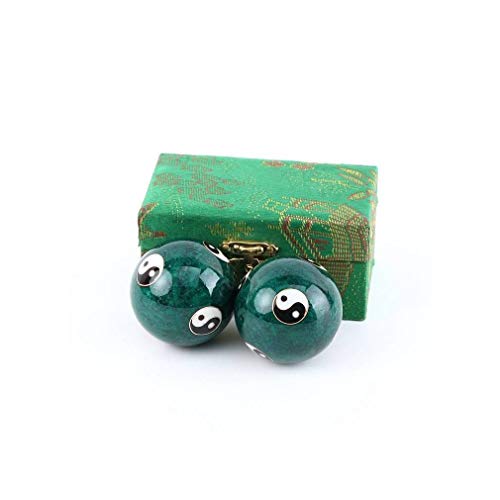 Lachineuse– Qi-Gong-Set Yin-Yang-Chinesische Anti-Stress-Kugeln–Ø 45 mm