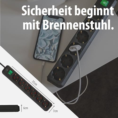 Brennenstuhl Eco-Line, Steckdosenleiste 6-Fach