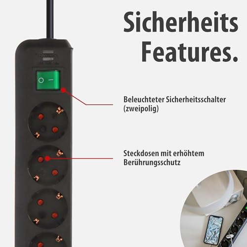 Brennenstuhl Eco-Line, Steckdosenleiste 6-Fach