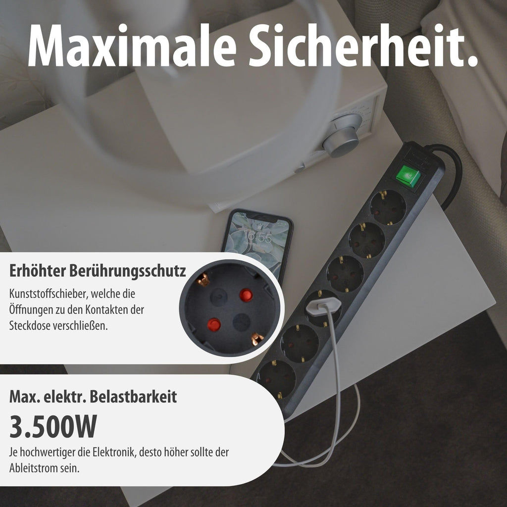 Brennenstuhl Eco-Line, Steckdosenleiste 6-Fach
