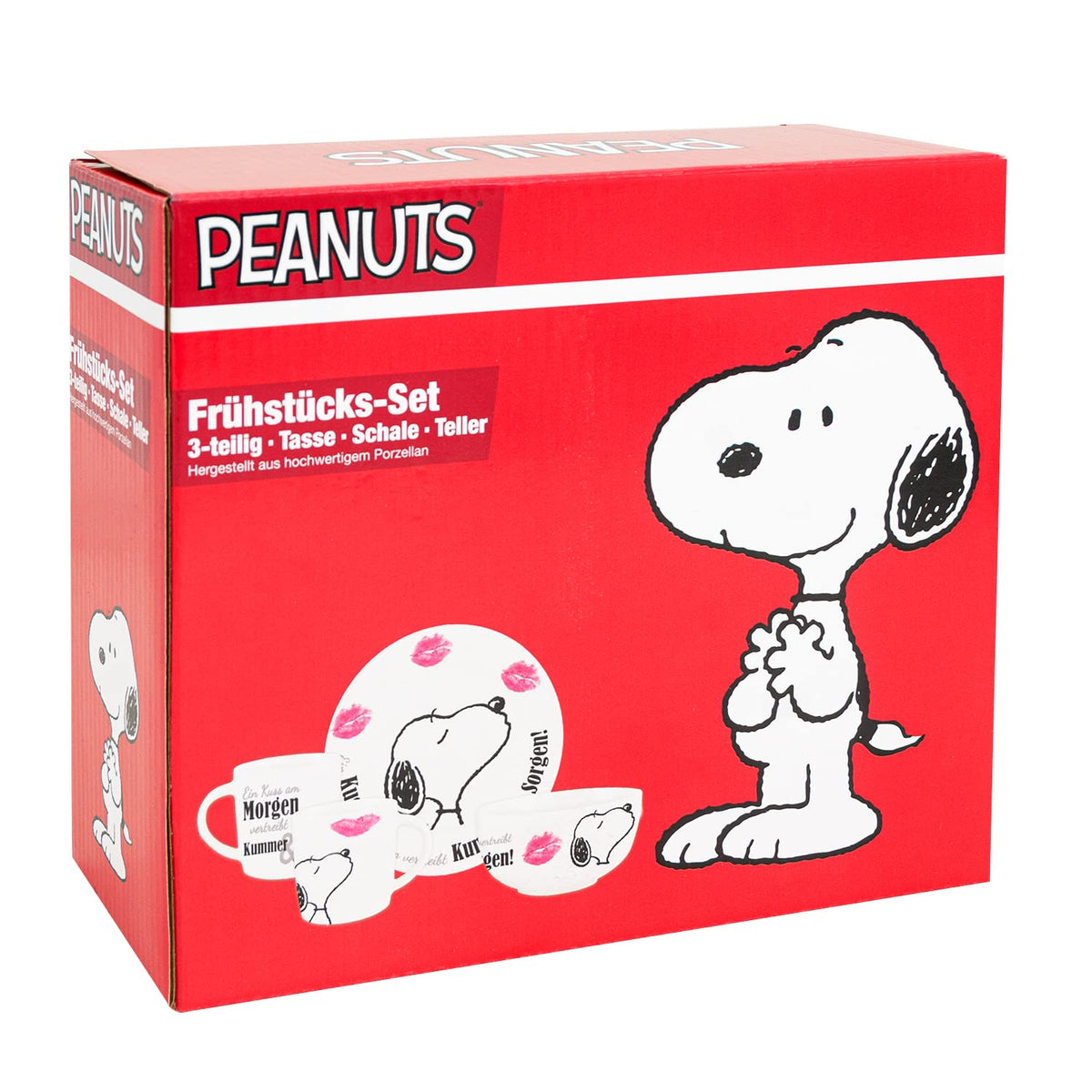 Peanuts Snoopy Collection - 3 tlg. Frühstücksset in Geschenkbox