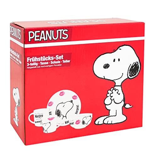 Peanuts Snoopy Collection - 3 tlg. Frühstücksset in Geschenkbox