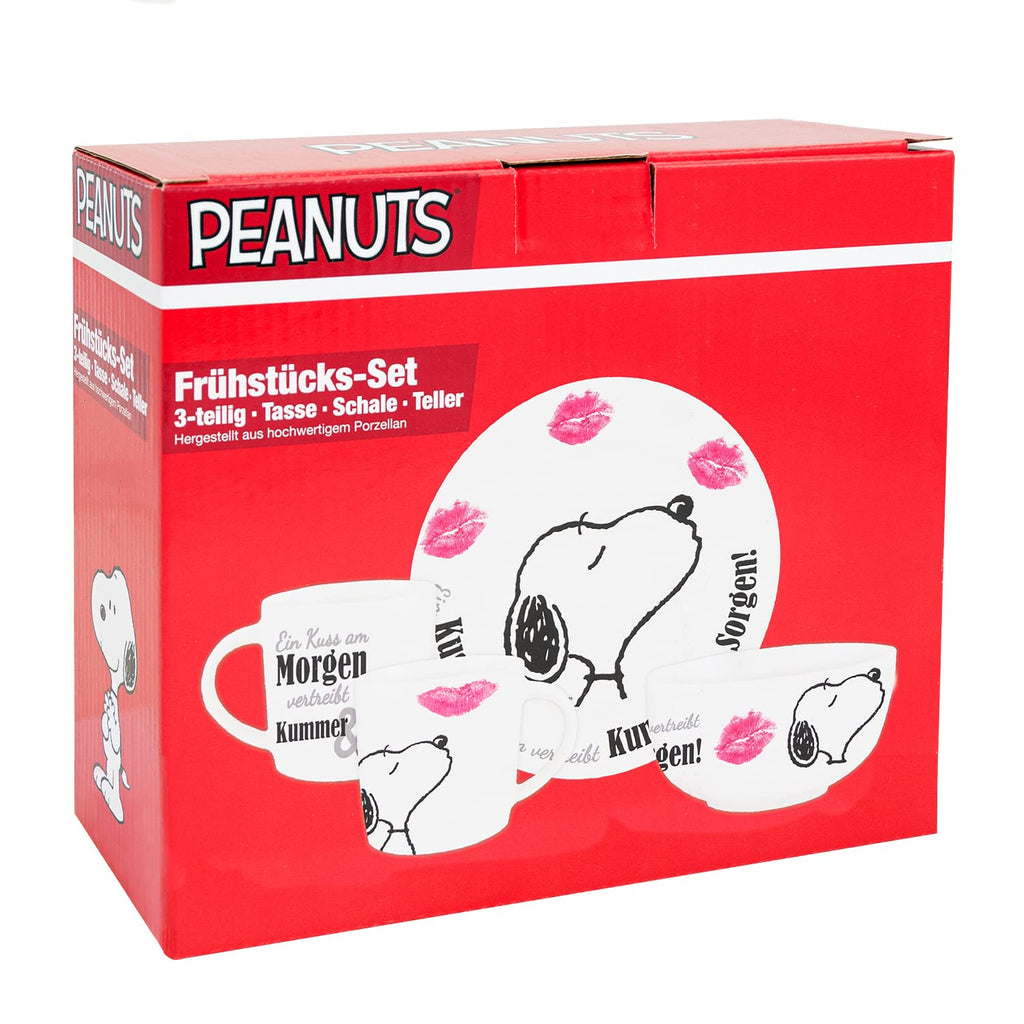 Peanuts Snoopy Collection - 3 tlg. Frühstücksset in Geschenkbox