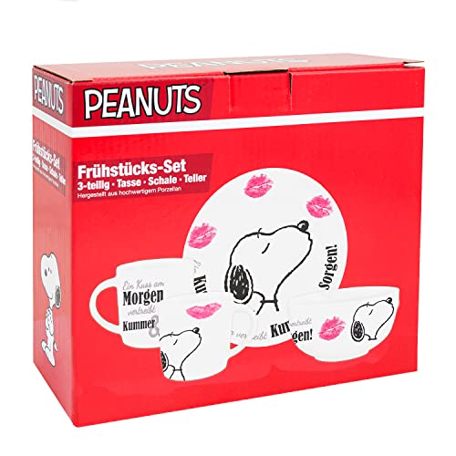 Peanuts Snoopy Collection - 3 tlg. Frühstücksset in Geschenkbox