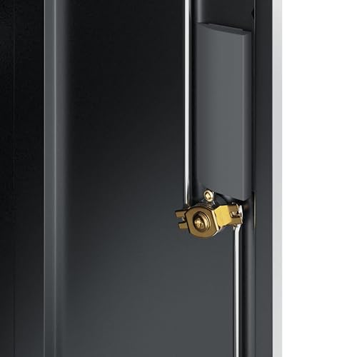 Aktenschrank Anthrazit aus pulverbeschichtetem Stahl 79x40x90 cm abschließbar Büroschrank mit Regal für Dokumentenschrank und Ordnerschrank Büro Arbeitszimmer Homeoffice