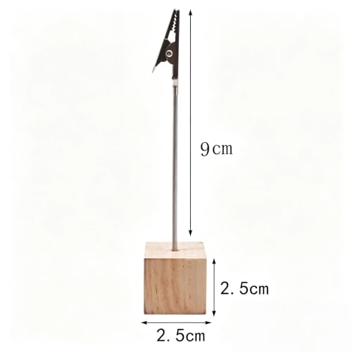 Fotohalter mit Klammern 32 Stück Naturholzfarbe Tischkartenhalter Holz Kartenständer Sitzkartenhalter Memo Clip Halter Zettelhalter für Foto Karte Notiz Buffet Hochzeit Event Büro Deko
