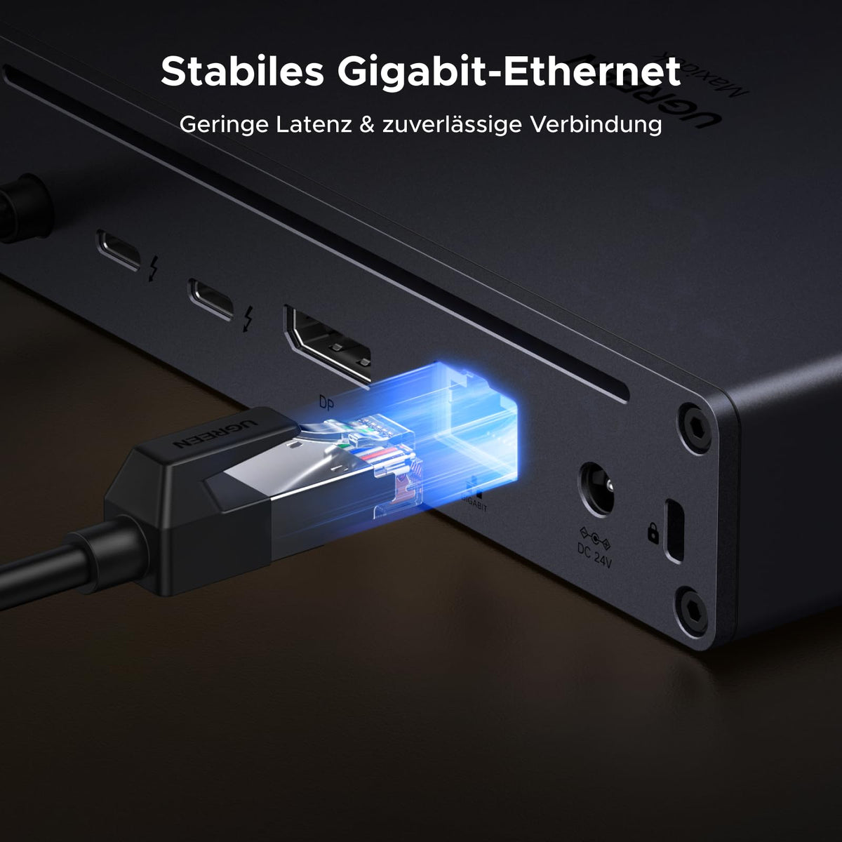 UGREEN Maxidok Thunderbolt 5 Dock 6K@60Hz/4K@120Hz für TBT5/4-Laptop