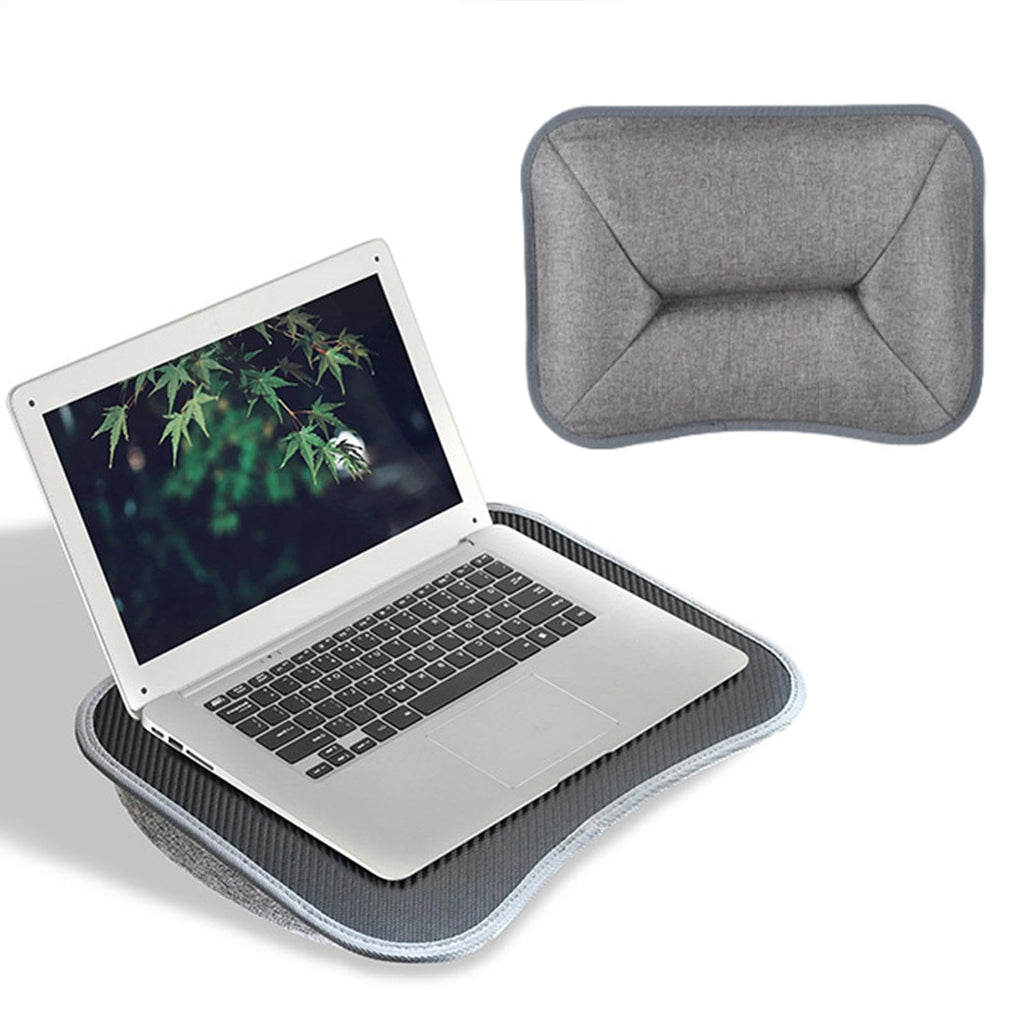 Laptopkissen Knietablett, Laptopkissen, Laptop Unterlage Schoß Kissen bis zu 13 Zoll, Laptop Ständer mit Kissen, Tragbare Kissentablett Knietablett für Bequeme Arbeit im Bett oder auf dem Sofa